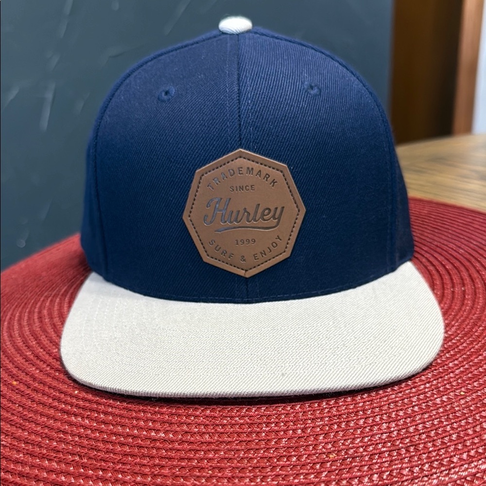 Hurley Blue and Gray Snapback Hat